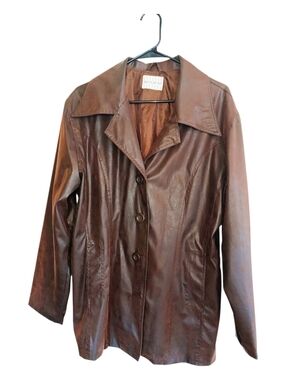 White Stag Brown Button-Front Spring Jacket